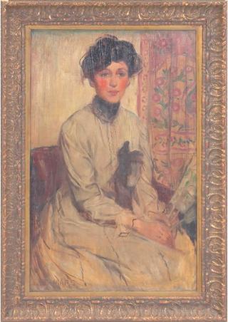 Woman with  Fan