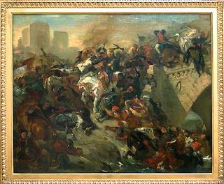 Bataille de Taillebourg gagnée par Saint Louis (21 juillet 1242)