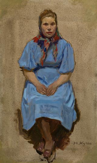 Woman in Blue