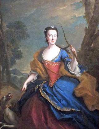 Princess Maria Anna of Saxony as Diana