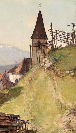 A church in an Alpine village