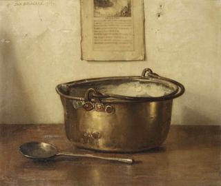 A still life with copper pot