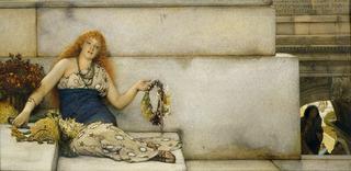 Spring Flowers: Garland Seller on the Steps of the Capitol