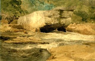The Scotchman's Stone, on the Greta, Yorkshire