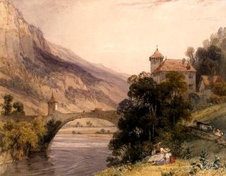 The Bridge of St. Maurice, Valais, Switzerland