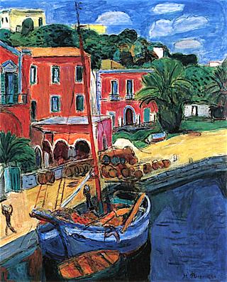 Sailing Boat at Porto d'Ischia Harbor