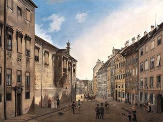 1826年向马克斯·约瑟夫·普拉茨望去的住宅区