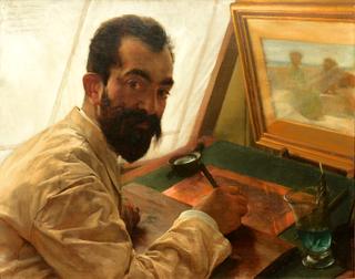 Portrait of Leopold Löwenstam, the Etcher