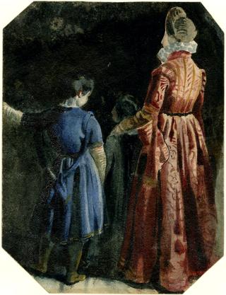 Study of Three Standing Figures