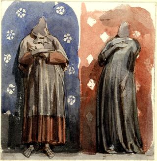 Two Draped Figures, after the Monument of Aymer de Valence, Earl of Pembroke, Westminster Abbey