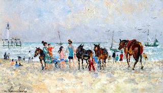 Lively Beach at Deauville