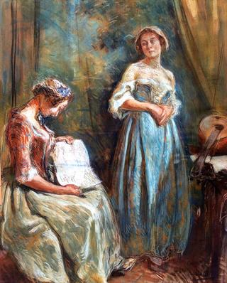 Interior with Two Ladies