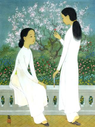 Two Girls on a Balustrade