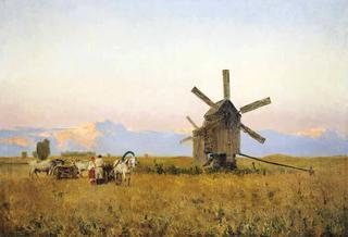Landscape with Windmills