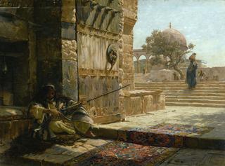 Sentinel at the Entrance to the Temple Mount, Jerusalem