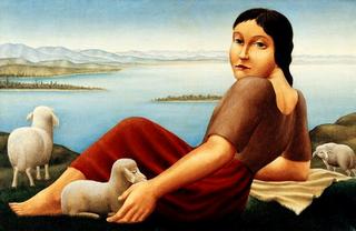 Girl with sheep