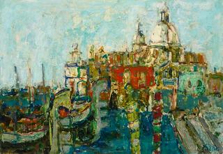 Venise, la salute au loin du Quai des Schiavone