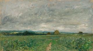 Field of Wheat under a Stormy Sky