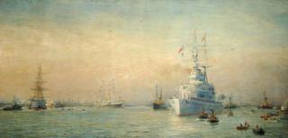 Renown Leaving Portsmouth Harbour