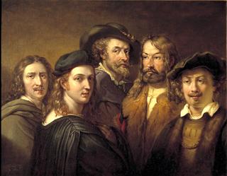 Raffaello Sanzio, Rembrandt van Rijn, Nicolas Poussin, Albrecht Dürer and Peter Paul Rubens