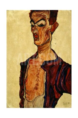 Self Portrait Screaming