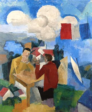 The Conquest of the Air, with Two Figures