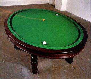 Oval Billiard Table