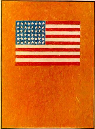 Flag on Orange Field