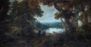 Saint Francisco Borja in a Forest Landscape