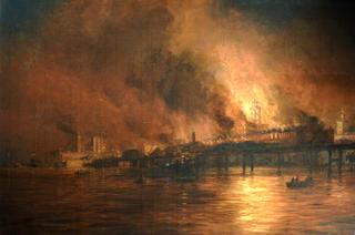 Semaphore Tower on Fire