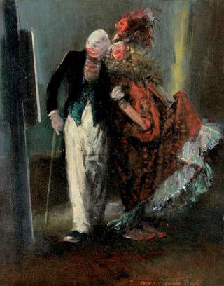 Two Clowns and a Mirror