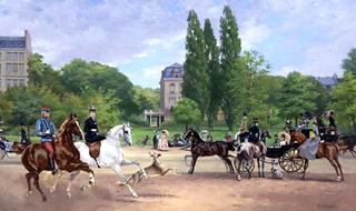 An Afternoon on l'allee du bois in Paris