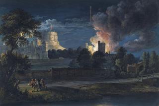 Windsor Castle from Datchet Lane on a Rejoicing Night