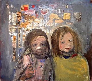 Children and Chalked Wall 3