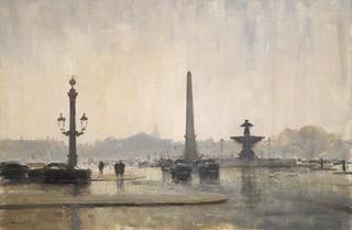 A Winter Day in the Place de la Concorde, Paris