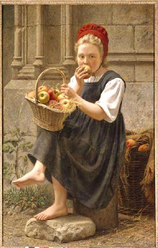 Girl with Apples