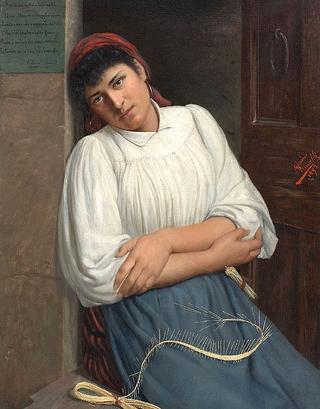 A Young Woman Resting