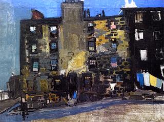 Glasgow Tenement, Blue Sky