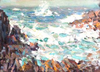 Seascape with Breaking Waves