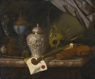 A vanitas still life