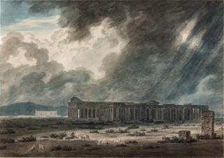 Ruins of Paestum near Salerno: The Three Temples