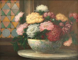 Peonies in a Bowl