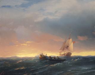 Ships at Sunset