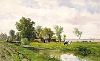 Farm beside a Ditch