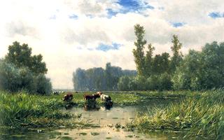 Cows at the Waterside