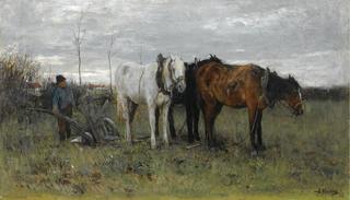 A Ploughing Farmer