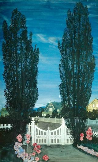 By the gate