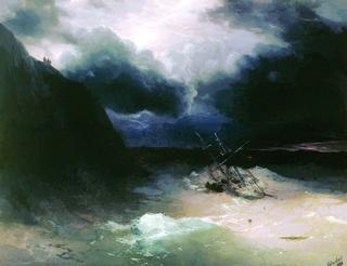 Sailing Ship in a Storm