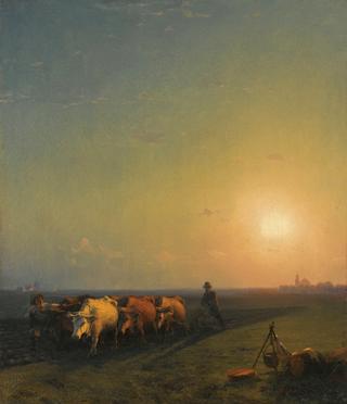 Ploughing in Crimea
