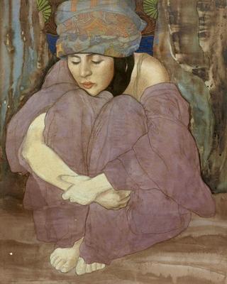Seated girl